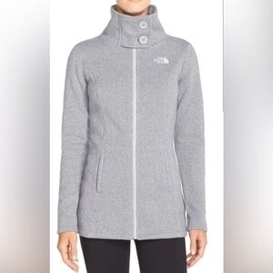 The North Face Women's Gray Lunabrook Sweater Jacket size M